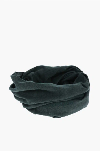 Corneliani Solid Color Virgin Wool And Silk Scarf