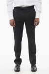 Corneliani Solid Color Virgin Wool Pants