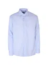 Corneliani Spread-collar Button-up Shirt In Blue