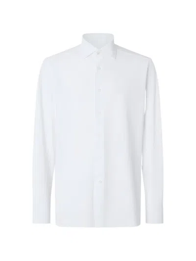 Corneliani Spread-collar Button-up Shirt In White