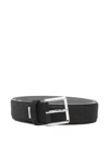 Corneliani Square-buckle Belt In Burgundy