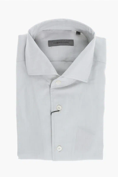 Corneliani Standard Collar Cotton Blend Shirt