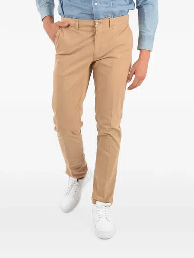 Corneliani Beige Regular Chino Trousers In Neutral