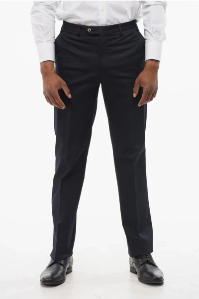 Corneliani Stretch Cotton Leader Pants With Zipped Pockets