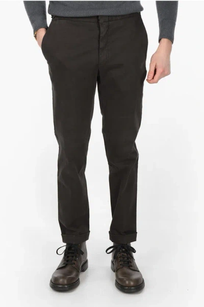 Corneliani Stretch Cotton Moro Pant In Black