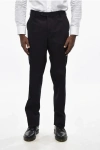 Corneliani Stretch Cotton Pants With Belt Loops In White