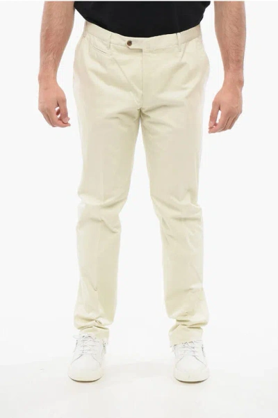 Corneliani Stretch Cotton Pants With Zipped Pockets