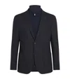 Corneliani Stretch-wool Detachable-insert Blazer In Blue
