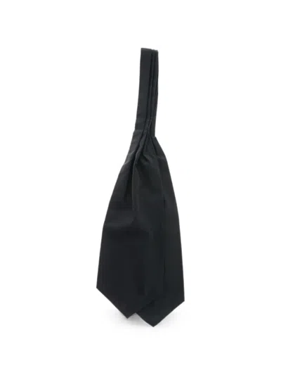 Corneliani Striped Ascot Tie In White
