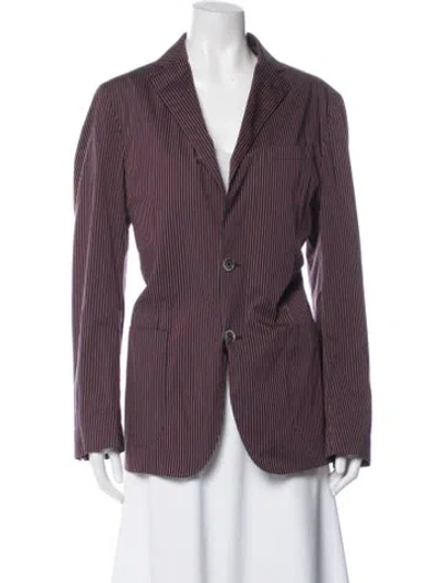 Pre-owned Corneliani Striped Blazer W/ Tags In Blue