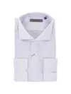 Corneliani Striped Cotton Shirt In White