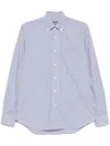 Corneliani Striped Shirt In Blau