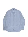 Corneliani Striped Shirt In Blue