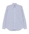 Corneliani Striped Shirt In Blue