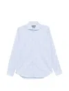 Corneliani Striped Shirt In Blue