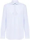 Corneliani Striped Shirt In Blue