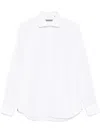 Corneliani Striped Jersey Shirt In White