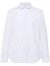 Corneliani Striped Shirt In White