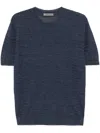 Corneliani Striped T-shirt In Blue
