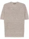 Corneliani Striped T-shirt In Brown