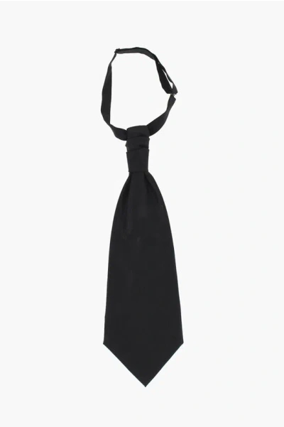 Corneliani Striped Virgin Wool Ascot Tie