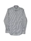 Corneliani Stripe-pattern Shirt In Gray