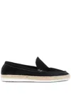 Corneliani Suede Espadrilles In Black
