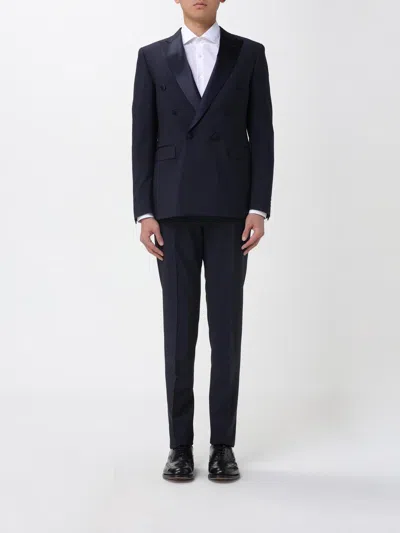 Corneliani Suit  Men Color Blue In Multi