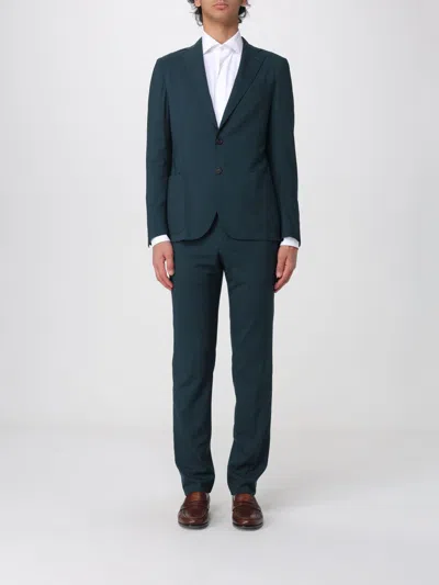 Corneliani Suit  Men Color Grey In Green