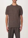 Corneliani Striped T-shirt In Earth
