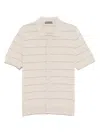 Corneliani Knitted Shirt In Beige
