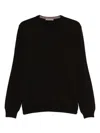 Corneliani Round-neck Sweater In Black