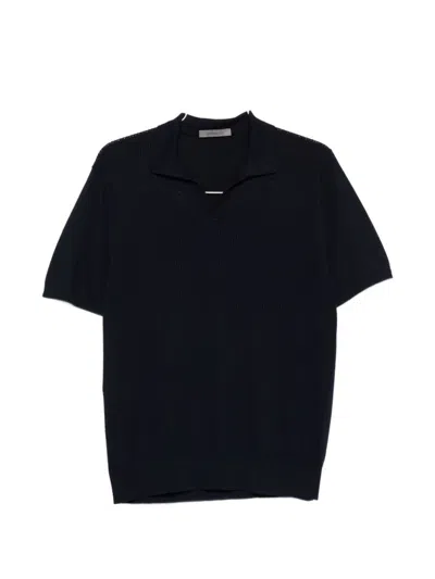 Corneliani V-neck T-shirt In Blue