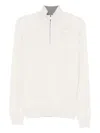 Corneliani Half-zip Cashmere Sweater In Multi