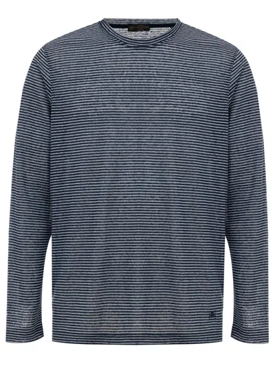 Corneliani T-shirt  Long Striped Sleeves