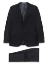 Corneliani Navy Blue Virgin Wool Single Breasted Suit
