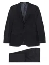 Corneliani Navy Blue Single-breasted Suit In Pure Virgin Wool  In Blue
