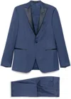 Corneliani Wool Suit In Blue In Green