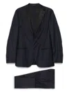 Corneliani Navy Blue Single Breasted Suit In Blue