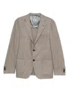 Corneliani Tailored Brown Blazer With Classic Design In Neutral