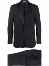 Corneliani Tailored Two-piece Evening Suit With Shawl Lapel In Black