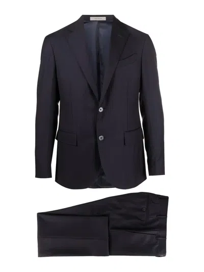 Corneliani Tailored Two Piece Suit In Black