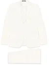 Corneliani Virgin Wool Suit In White In White