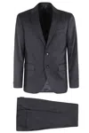 Corneliani Tailored Wool Suit With Notch Lapel