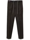 Corneliani Tapered Trousers In Brown