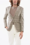 Corneliani Tartan Cashmere Blend Gate Blend With Patch Pockets