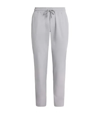 Corneliani Technical Fabric Drawstring Sweatpants In Gray