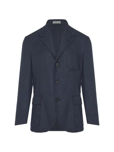 Corneliani Textured Blazer In Black
