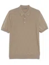 Corneliani Textured Diamond Pattern Polo Sweater