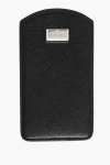 Corneliani Textured Leather Badge Case Grösse Unica